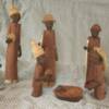 36. African Wood Carved Creche ($75 Value - Bid $50-mf)