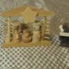 72a. Three Tiny Wooden Creche and Nativity Angels ($30 Value - Bid $__)